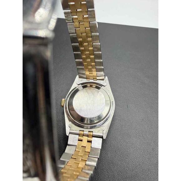 Rolex Datejust 36mm 16233 Two‐Tone 18k Gold Diamond Bezel Roman Dial TS 354349 - Picture 8 of 9